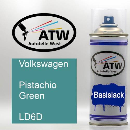 Volkswagen, Pistachio Green, LD6D: 400ml Sprühdose, von ATW Autoteile West.